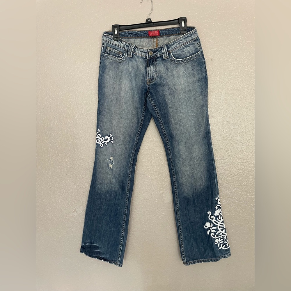 Guess Women Jeans with embroidery boot  leg
